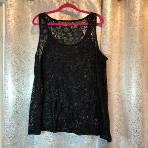 Torrid Lace Overlay Tank